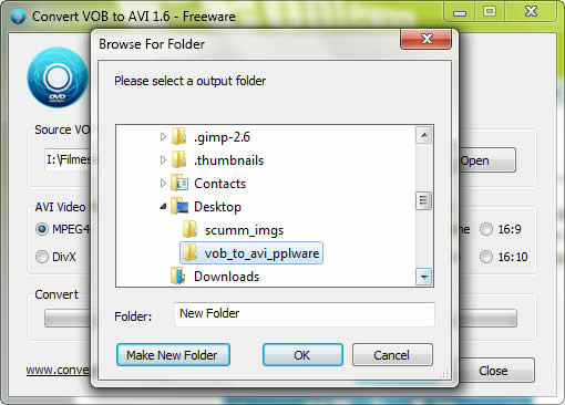 Convert VOB to AVI - Free VOB to AVI video converter software