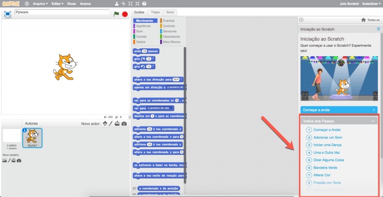 Vamos Come Ar A Programar Em Scratch Parte I