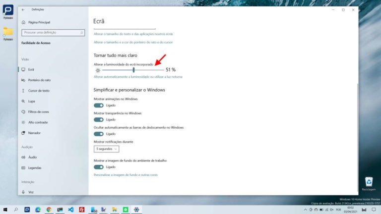 Dica Conhe A Formas De Controlar O Brilho Do Ecr No Windows