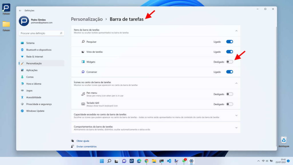 Dica Farto Dos Widgets No Windows 11 Veja Como Os Pode Remover