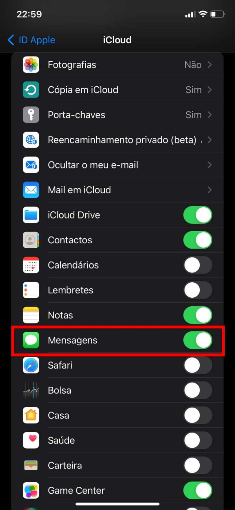 Como Guardar As Mensagens Do Seu IPhone No ICloud