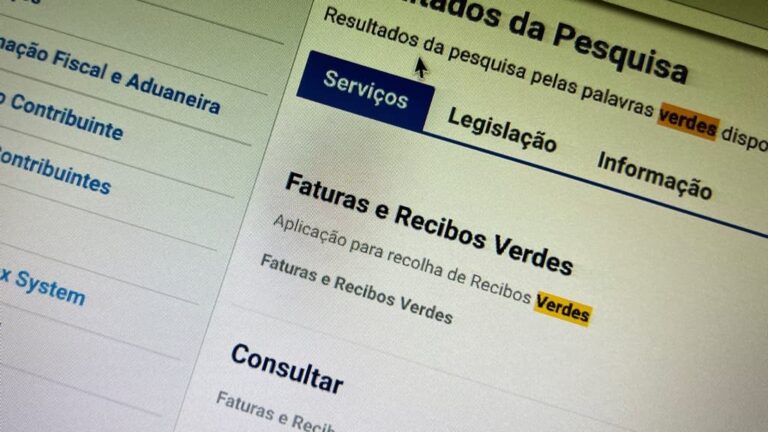 Finanças como preencher os novos recibos verdes