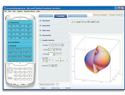 Microsoft Student Graphic Calculator