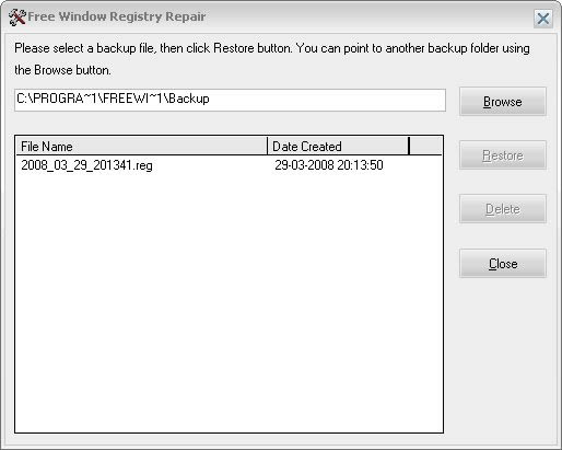 windows free registry repair