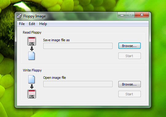 Imagem software para copiar disquetes