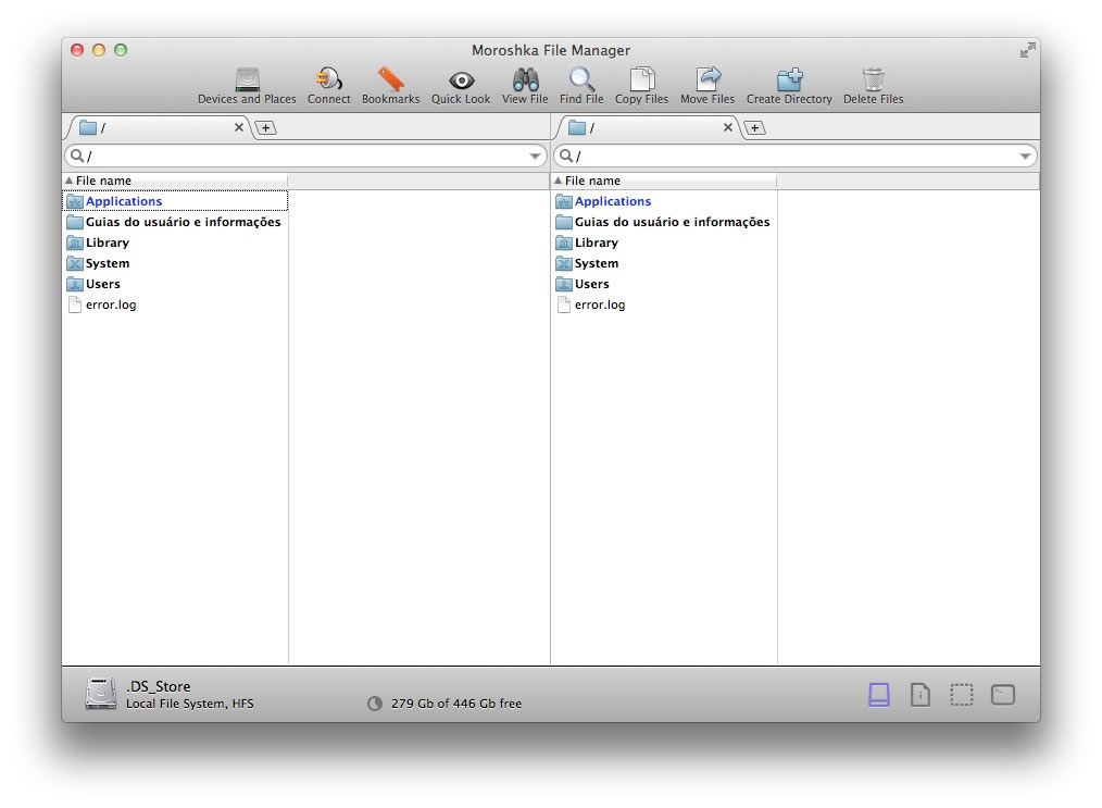 file explorer mac os x