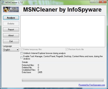 MSNCleaner 1.7.0