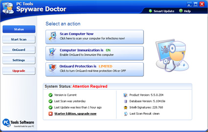 PC Tools - Spyware Doctor