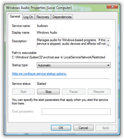 Windows Server 2008 - Windows Audio
