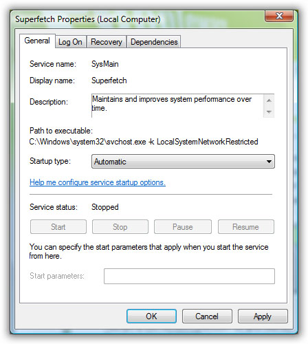 Windows Server 2008 - Superfetch