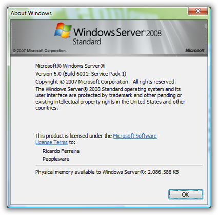 Windows Server 2008 - About