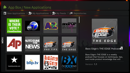 Boxee - Applications