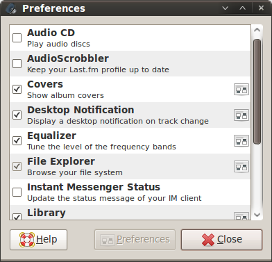 Decibel Audio Player - Preferences