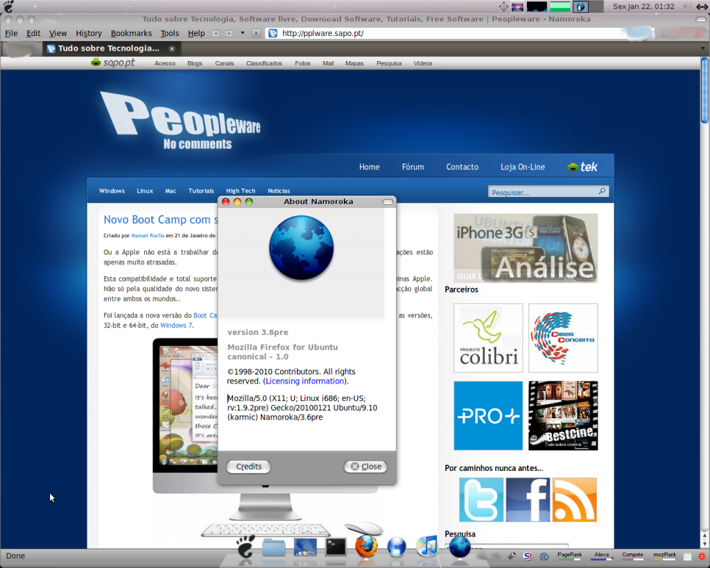 Como instalar o Firefox 3.6 no Ubuntu