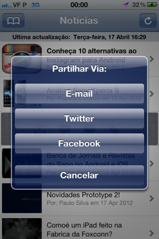 Apps do iPhone: abril 2012