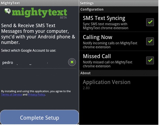 mightytext sms text messaging