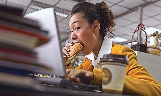 A message from your company&#8217;s computer help desk: Go out for lunch, people. A recent survey of 150 IT managers conducted by Sunrise Software, a British maker of programs that track help-desk activities, identified printer issues as the most common reason for a help-desk call. But it also revealed that in a typical one-month period, 56% of tech workers had to troubleshoot at least one food-related computer mishap. The things they encountered: everything from potato chips in a CD drive to desktops stubbornly stuck to a desk by unknown substances. In the U.S., keyboards are regularly rendered unusable by crumb buildup, spill-related stickiness, and foul odors from decaying food, says Jon Aumann, a field-agent manager for Best Buy&#8217;s Geek Squad, which serves small businesses and home offices. Aumann&#8217;s scariest memory: &#8220;I once found a sandwich inside a computer tower,&#8221; he says. &#8220;With a bite out of it.&#8221;  
&#8211;Ben Levisohn