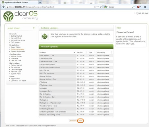 clearos_community_install_23