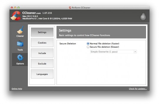 ccleaner for mac os 10.12.1