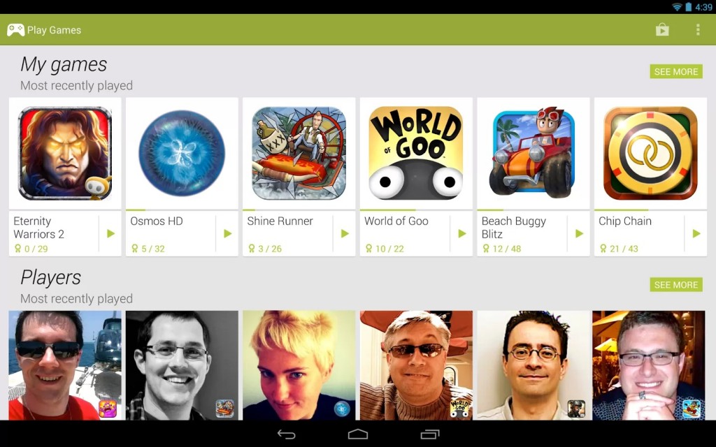 Google lançou aplicação Google Play Games