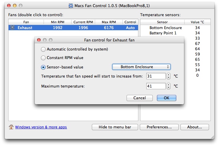 mac fan control windows