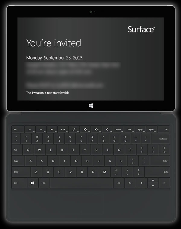 Surface 2 apresentado no dia 23 de Setembro