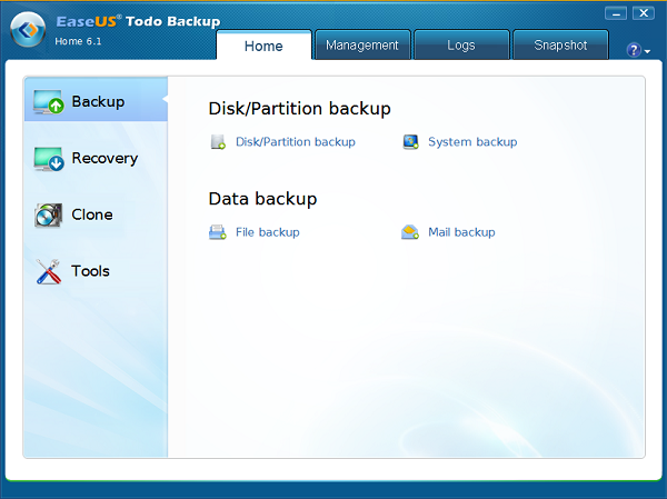 EaseUS Todo Backup Home, a salvaguarda da nossa informação