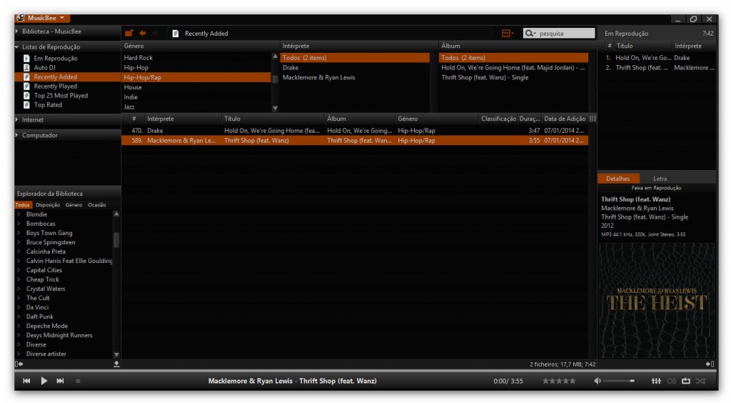 MusicBee, possível substituto Winamp?