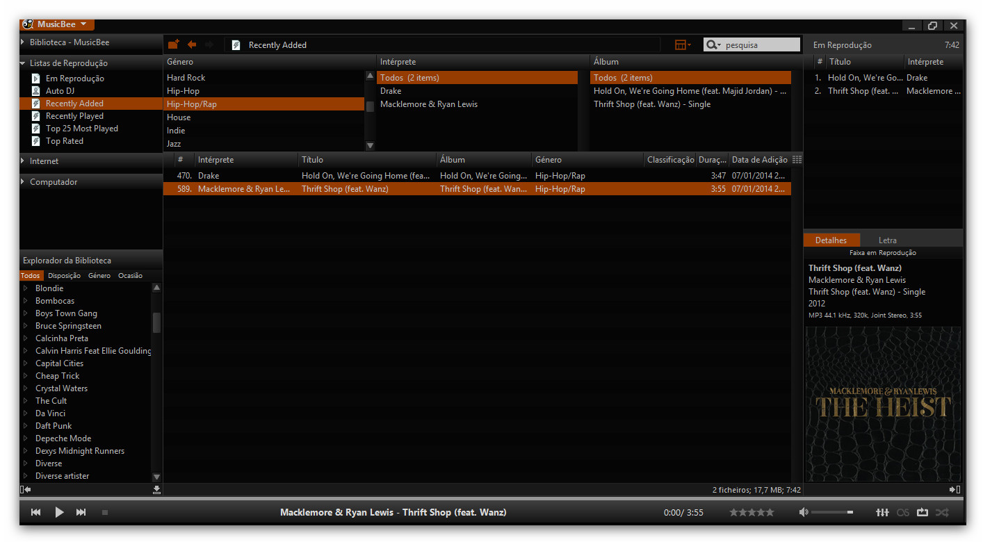 MusicBee, possível substituto Winamp?