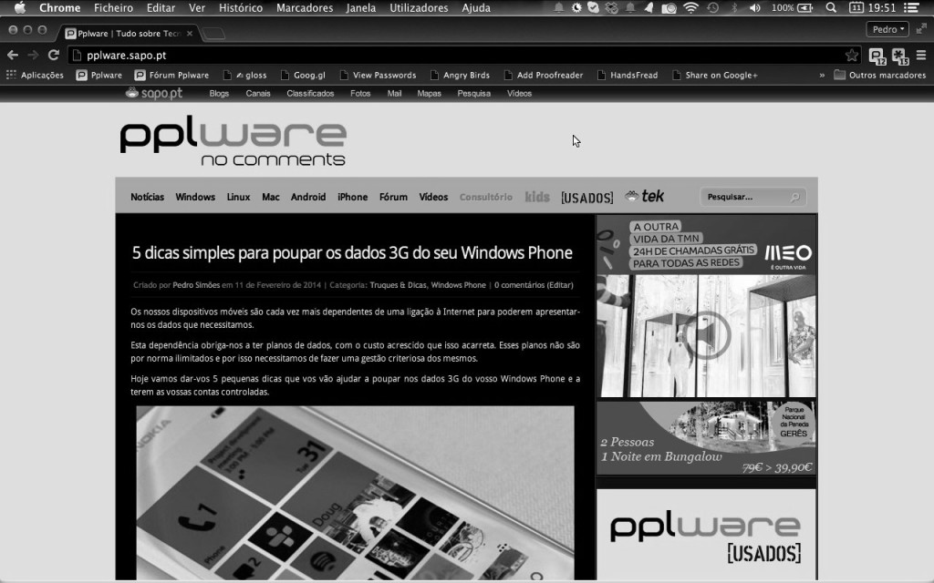 Tranquility: Active o modo de leitura noturno no OSX