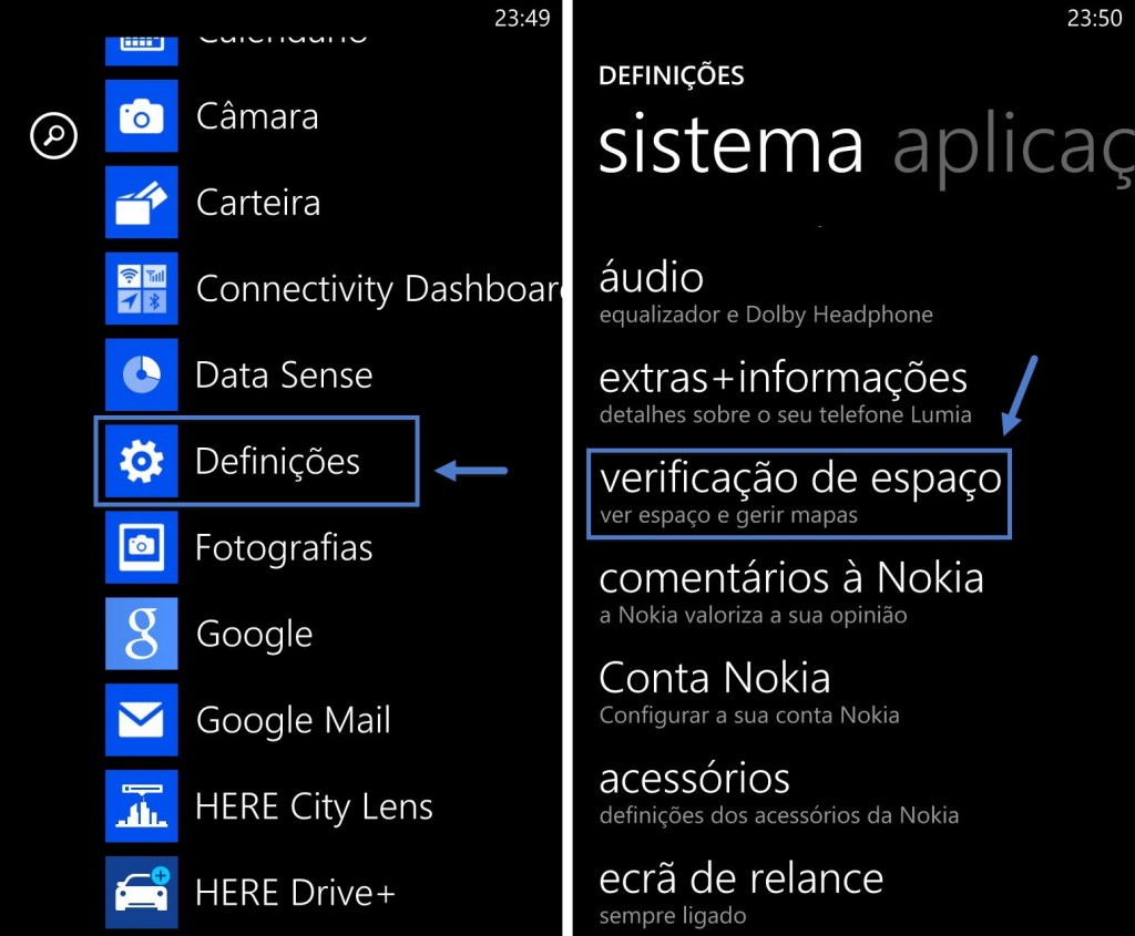 Quer controlar o espaço ocupado no seu Windows Phone?