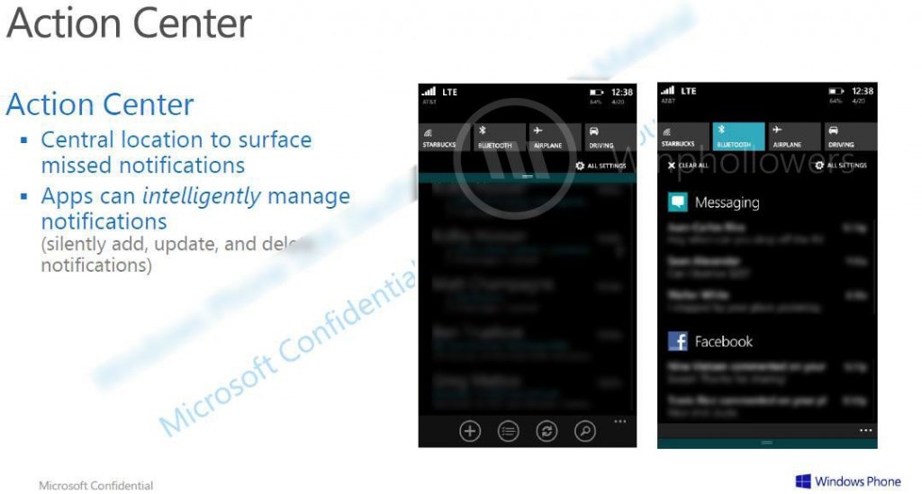 Novo Windows Phone 8.1 vai ter um centro de notificações