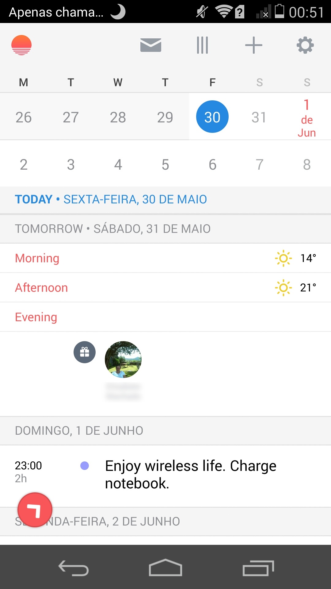 Sunrise Calendar: O fantástico calendário já chegou ao Android