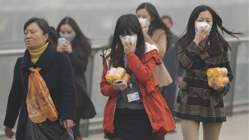 Drones ajudam no combate à poluição da China