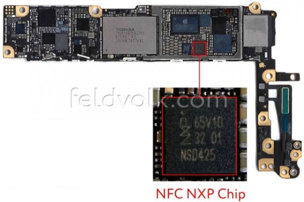 Imagens são do site Feld&Volk que mostram que o iPhone 6 vai trazer um CPU A8 e suporte para a tecnologia NFC.