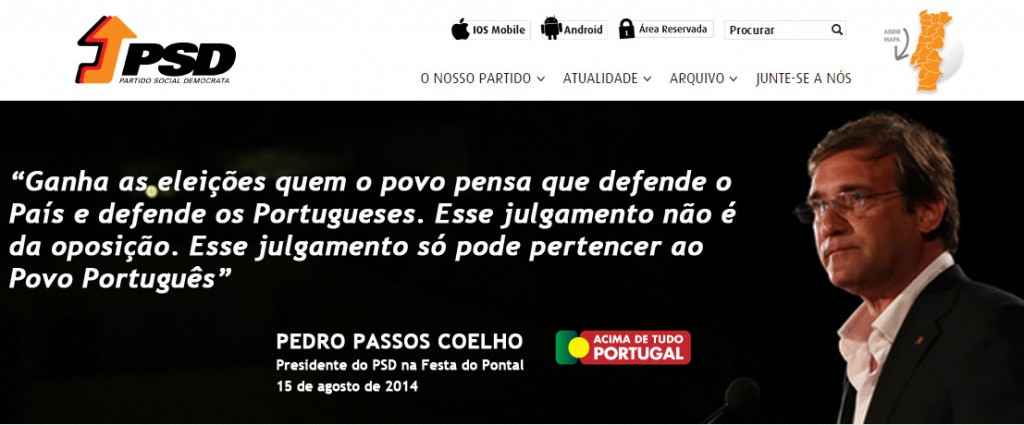 Hackers atacam sites do PSD e expõe NIF de Passos Coelho