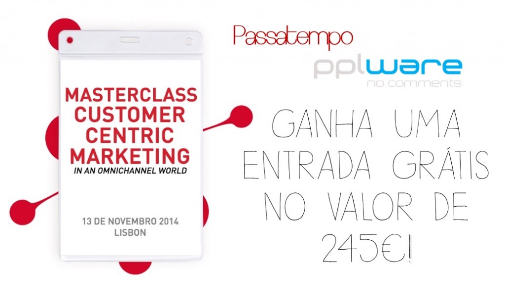 Passatempo Masterclass: Ganha uma entrada no valor de 245€