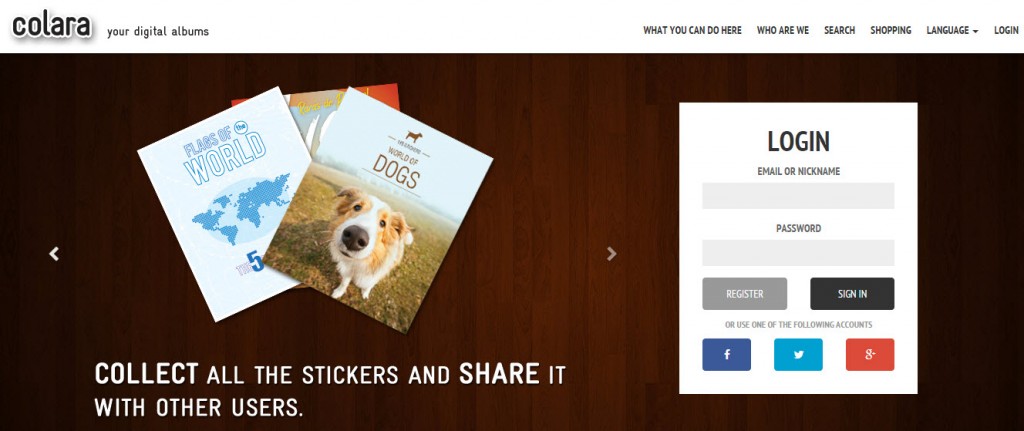 Colara: A sua caderneta de cromos digital!