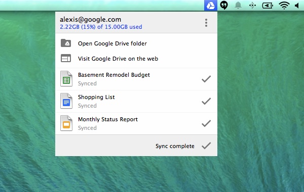 google drive app osx