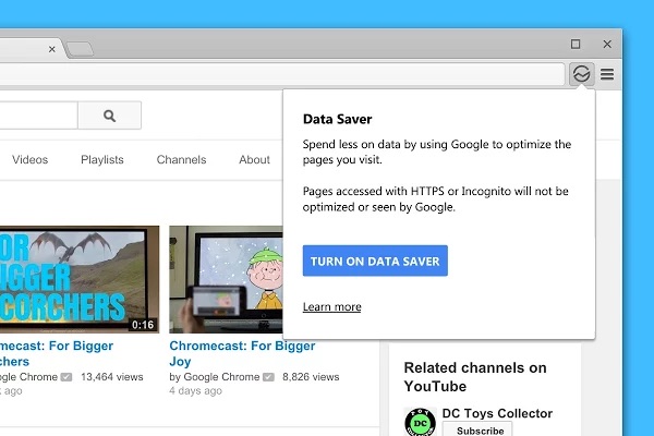 Google traz poupança de dados do Chrome para o Desktop