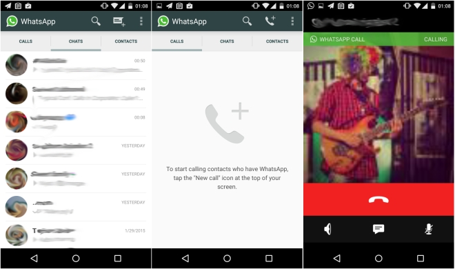 Chamadas de voz no WhatsApp mas agora para todos