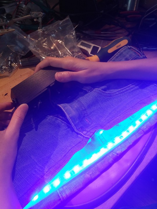 Mini saia com LEDs