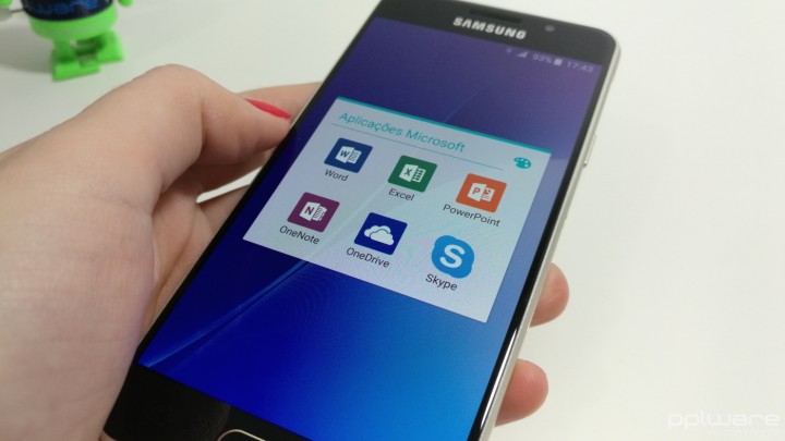 Samsung Galaxy A3 (2016) - aplicações Microsoft