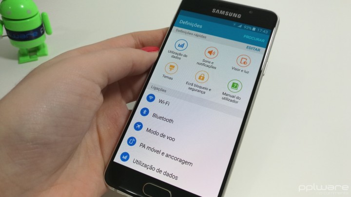 Samsung Galaxy A3 (2016) - definições