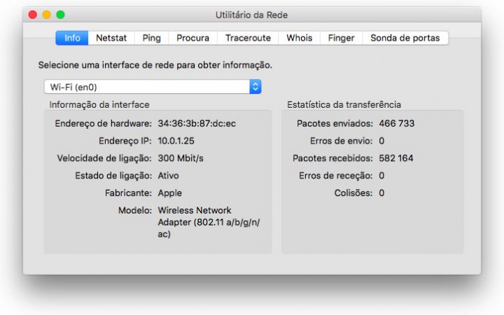 Vamos escolher a placa de rede WiFi