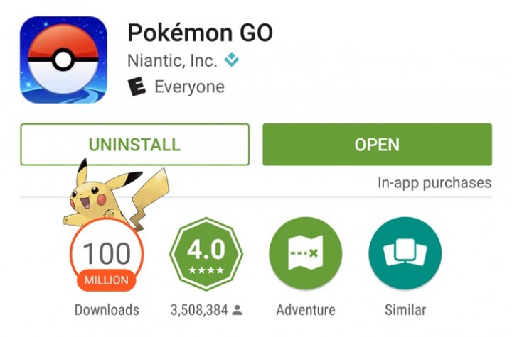 Pokémon Go Play Store