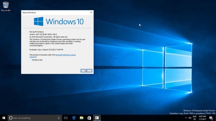 Windows 10 build 15002