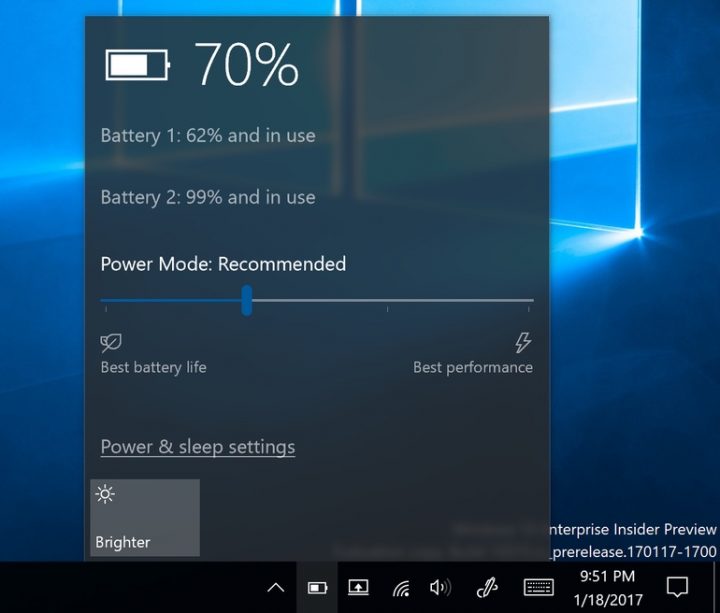 Windows 10 energia