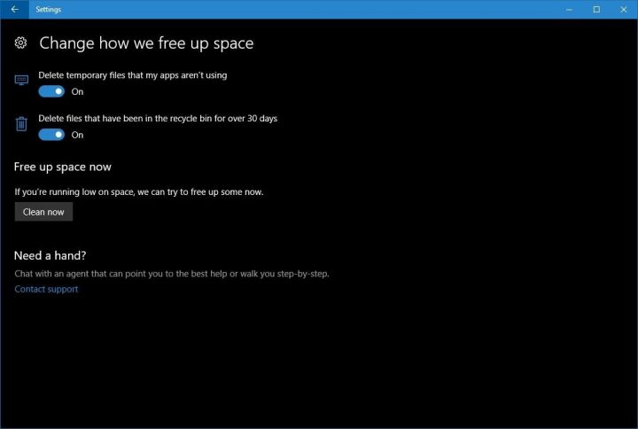 Windows 10 espaço disco