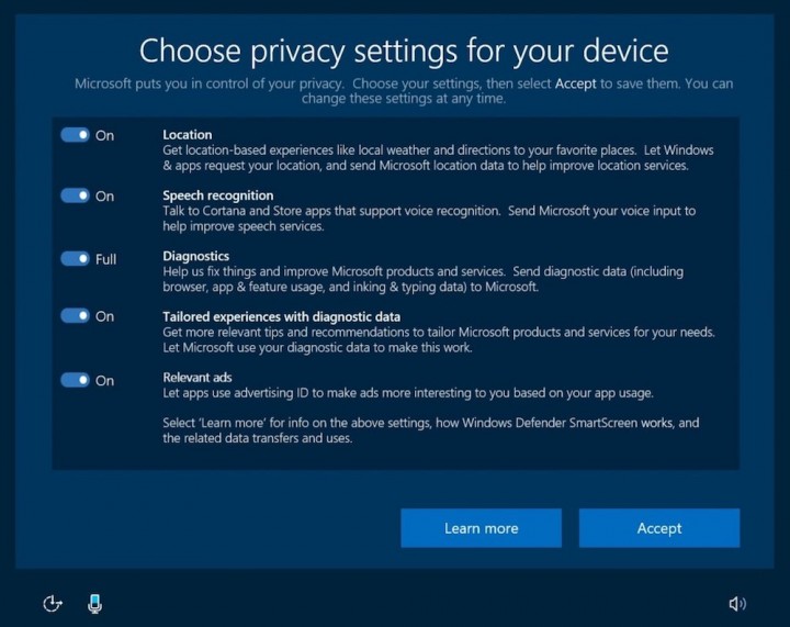 Windows 10 privacidade